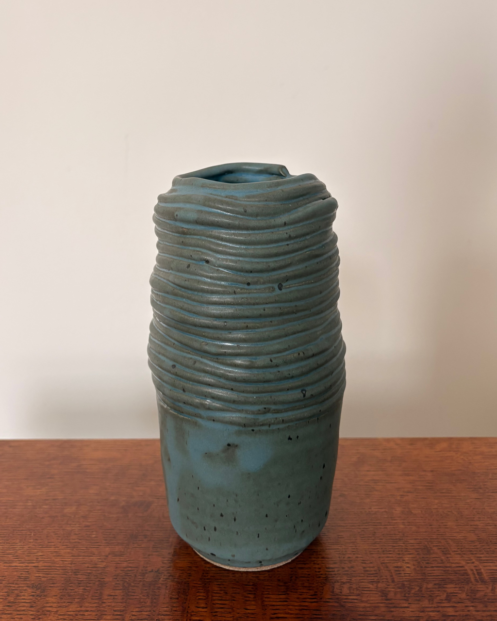 Half-and-Half Blue Vase